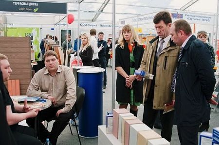 С.В. Канчер на выставке «Строительство. Отделочные материалы. Дизайн. 2013»